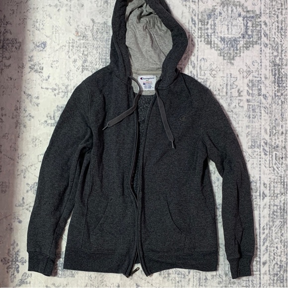 Champion Charcoal Full-Zip Hoodie - Picture 3 of 7